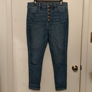 🍃AE Super Hi-Rise Jeggings 14 Short